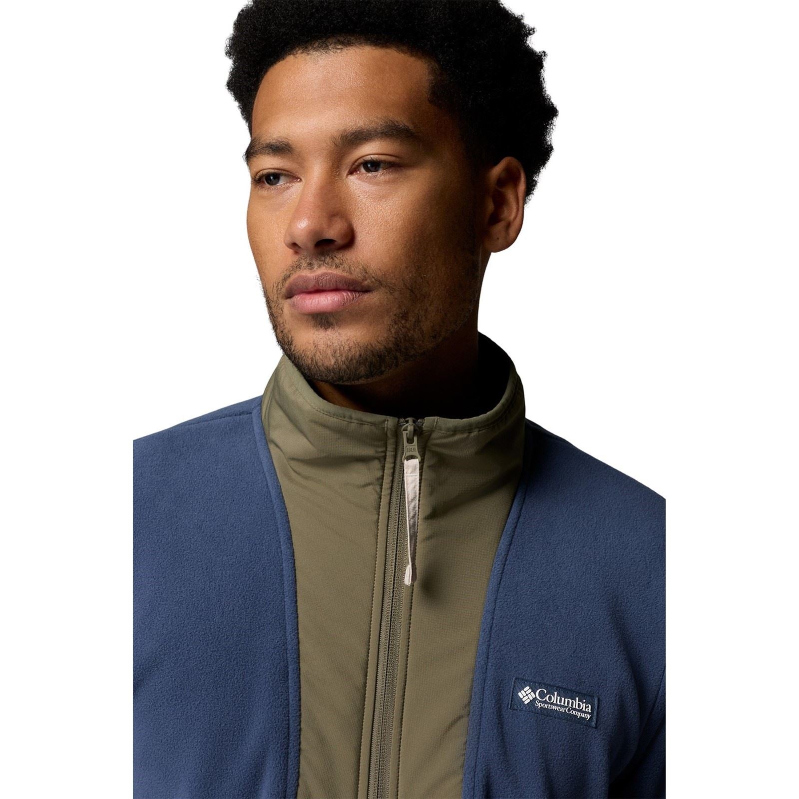 Columbia Sequoia Grove Full Zip Veste En Polaire Bleue Pour Homme