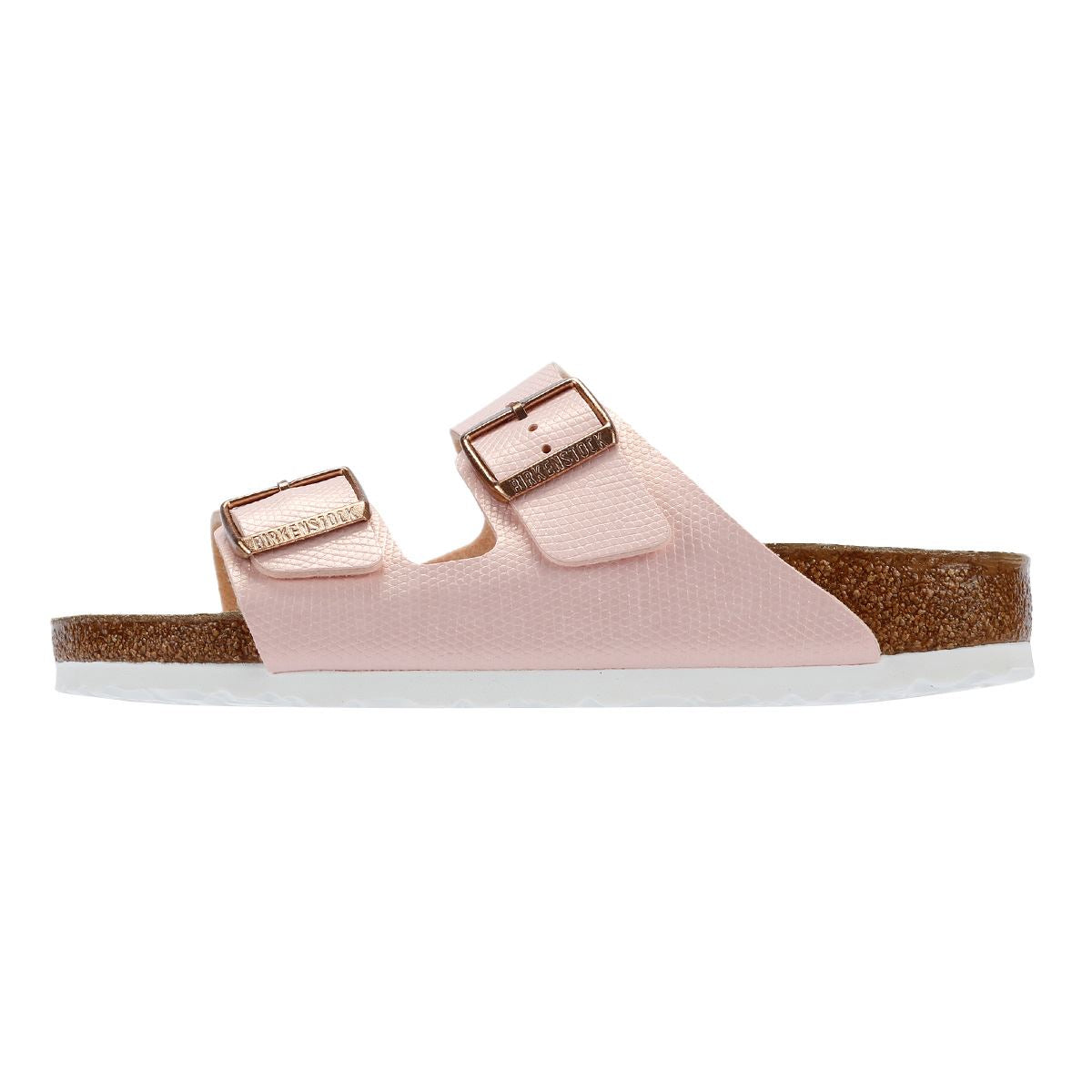 Birkenstock Arizona Sandales En Nubuck Rose Clair Pour Femmes