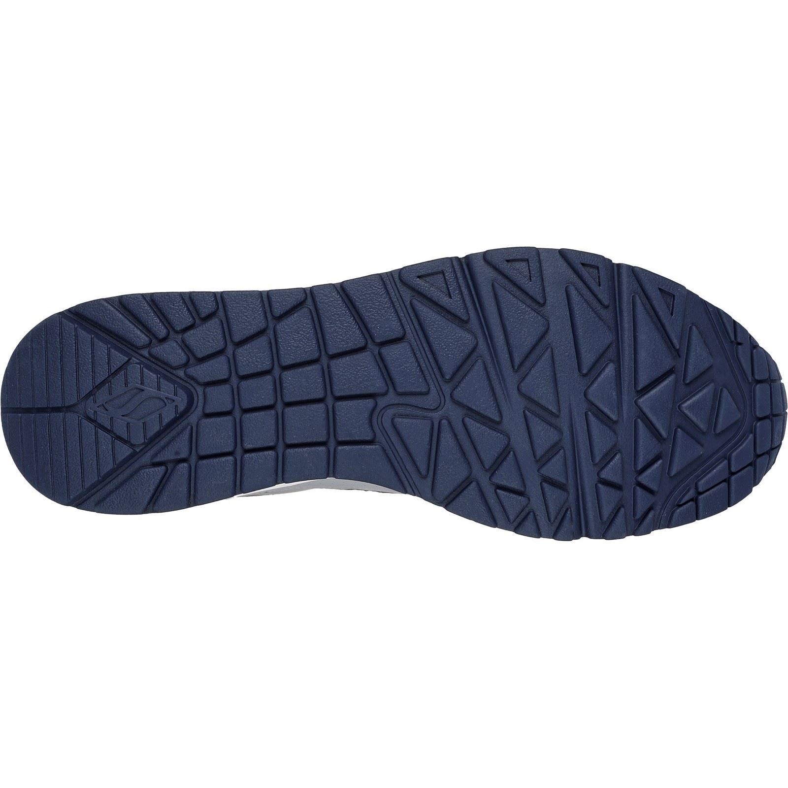 Skechers Uno Retro One Baskets Grises Pour Hommes En Cuir