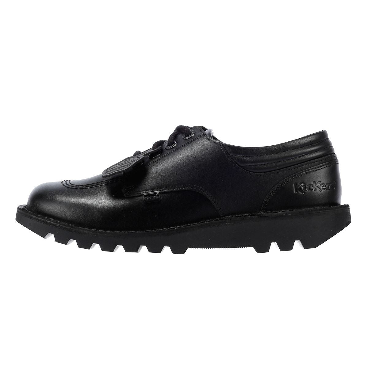 Kickers Kick Lo Padded Chaussures Noires En Cuir Pour Hommes