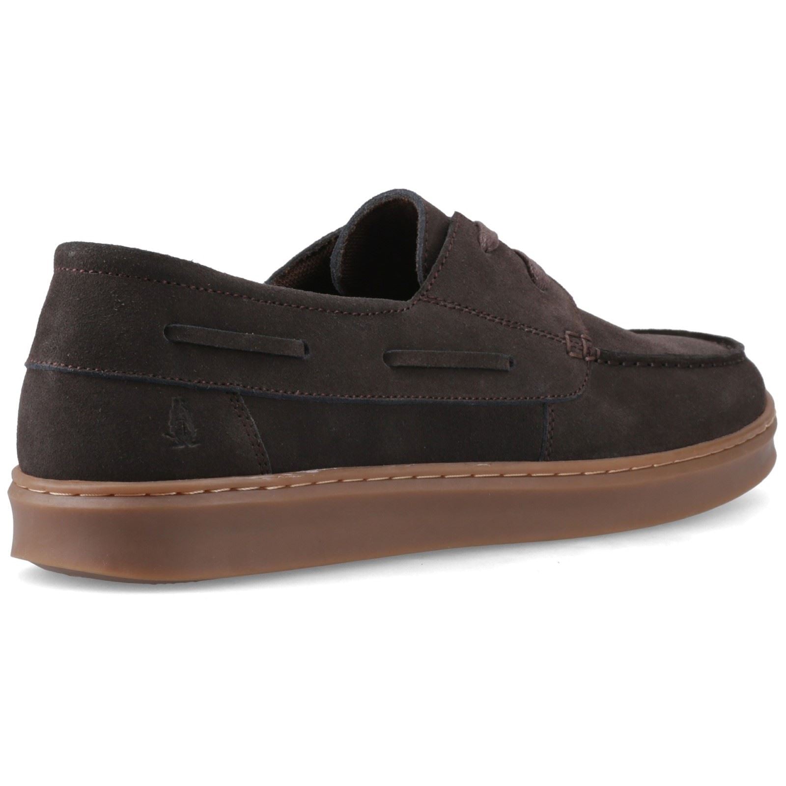 Hush Puppies Madden Boat Shoe Chaussures Bateau En Cuir Pour Hommes Chocolat