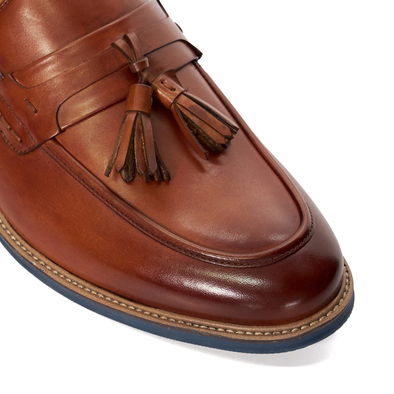 Dune Simley Mocassins En Cuir Pour Hommes Couleur Beige