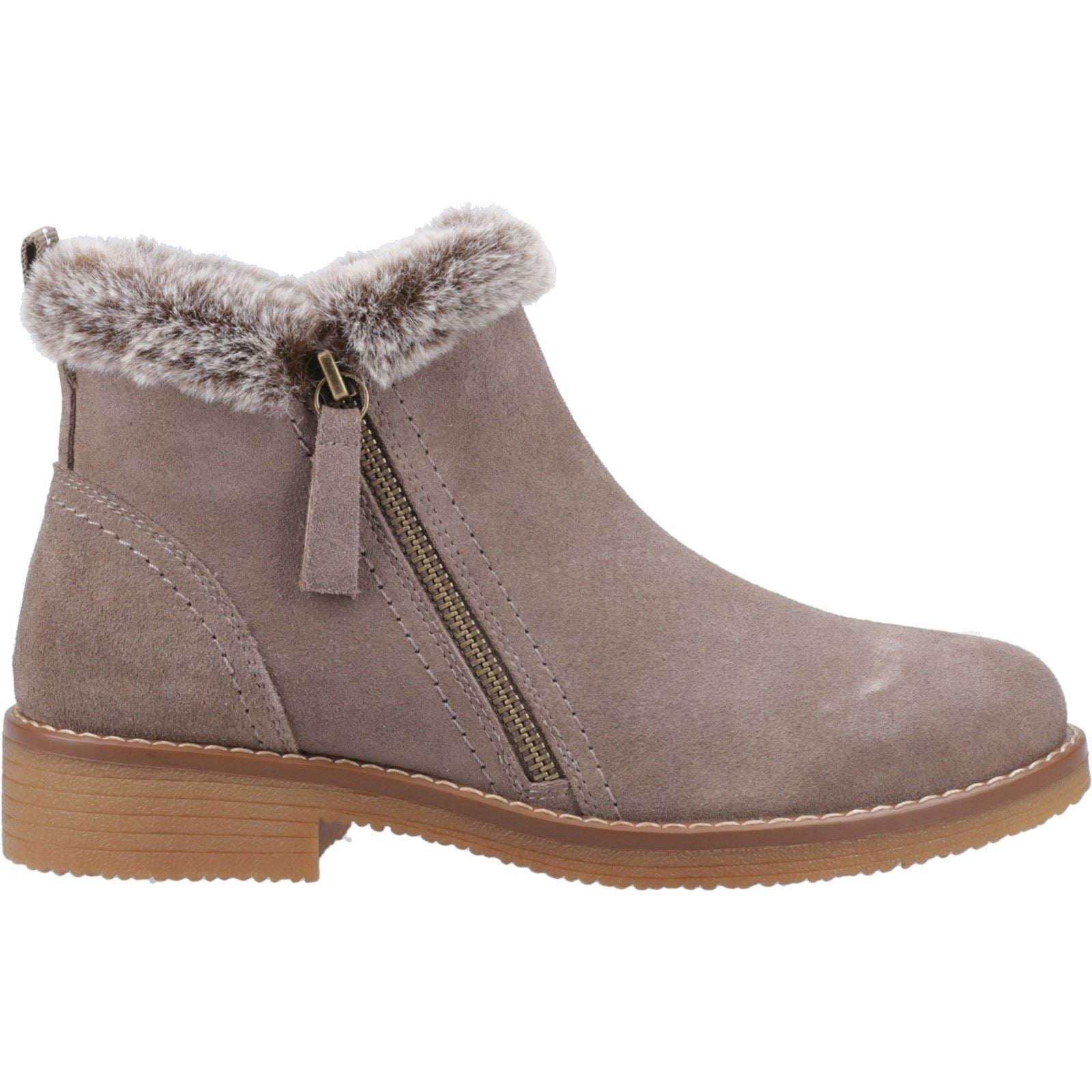 Hush Puppies Marnie Bottines De Cheville D'hiver Pour Femmes En Taupe Suédois