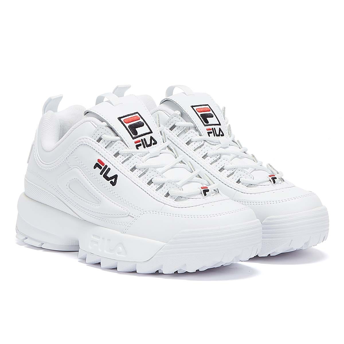 Fila Disruptor II Premium Baskets Blanches – Tower