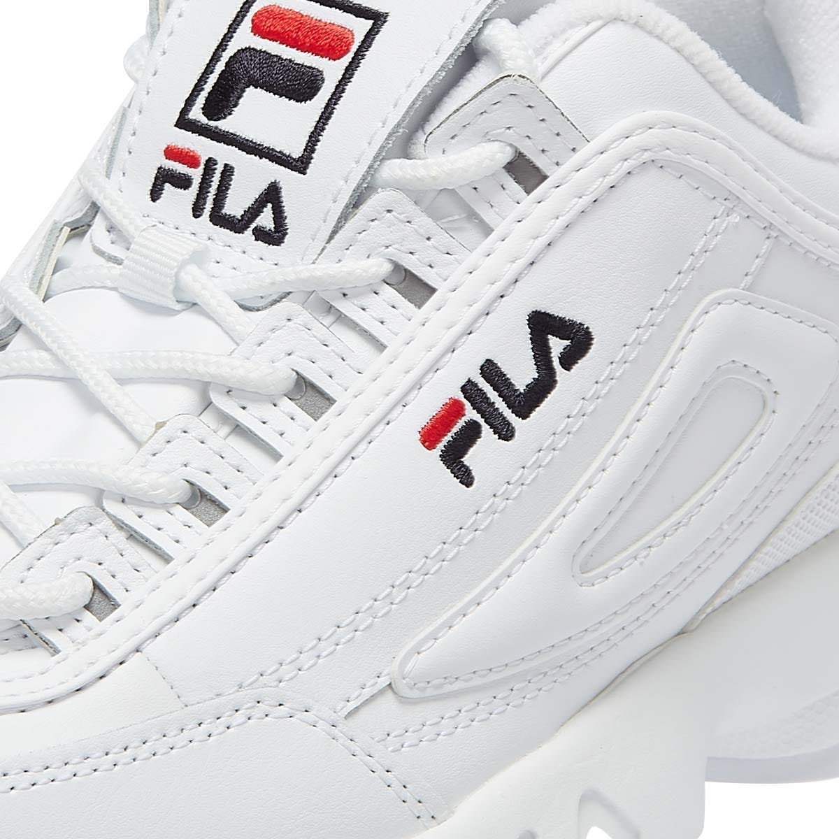 Fila Disruptor II Premium Baskets Blanches Tower London.FR