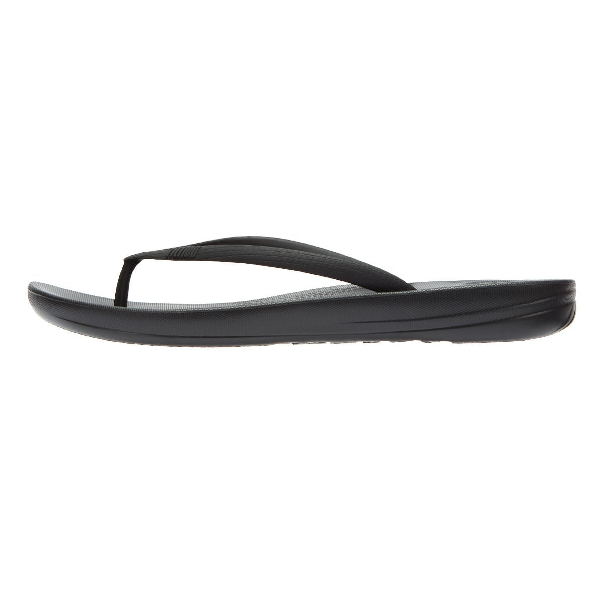 FitFlop Iqushion Tongs ergonomiques  pour femmes, entièrement noires