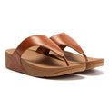 FitFlop Lulu Leather Womens Tan Sandals (Sandales en cuir pour femmes)