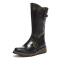 Fly London Mes 2 Bottes Noires En Cuir Pour Femmes