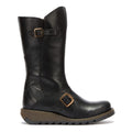 Fly London Mes 2 Bottes Noires En Cuir Pour Femmes