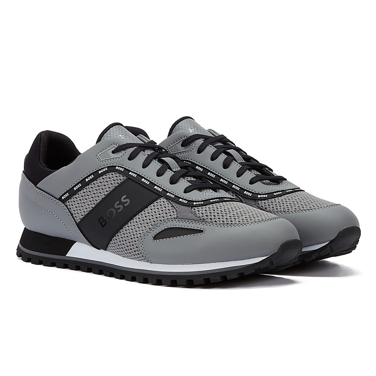 Boss Parkour Runn Mens Open Grey Trainers