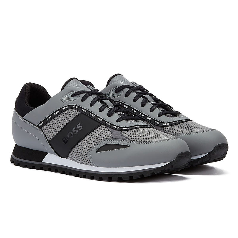 Boss Parkour Runn Mens Open Grey Trainers
