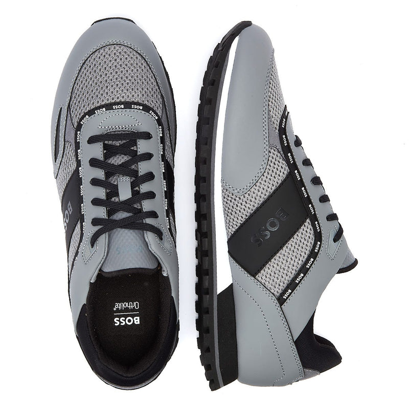 Boss Parkour Runn Mens Open Grey Trainers