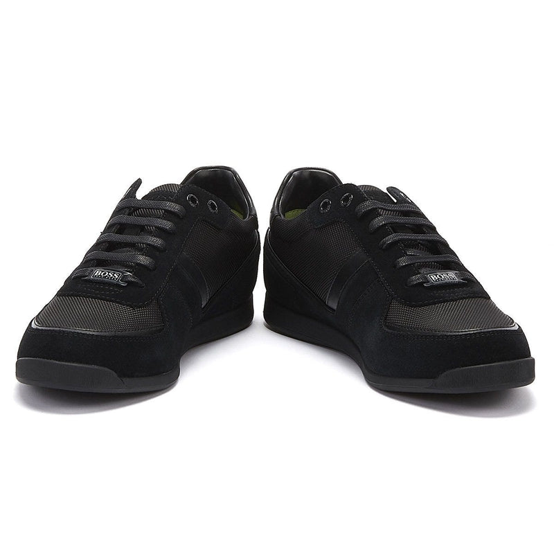 BOSS Glaze Mix Low Mens Black Trainers