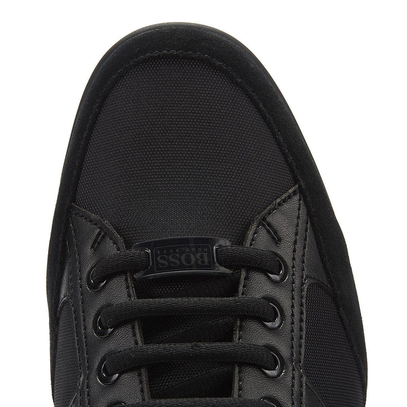 BOSS Saturn Mix Low Mens Black Trainers