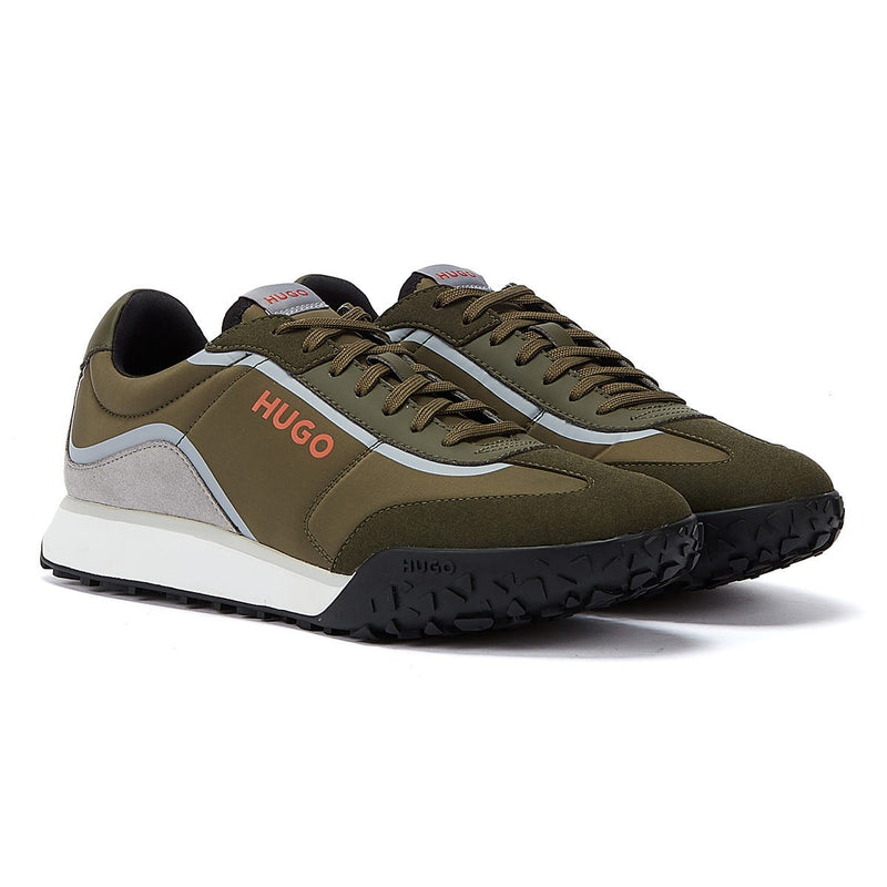 HUGO Casey Runn Mens Trainers Dark Green