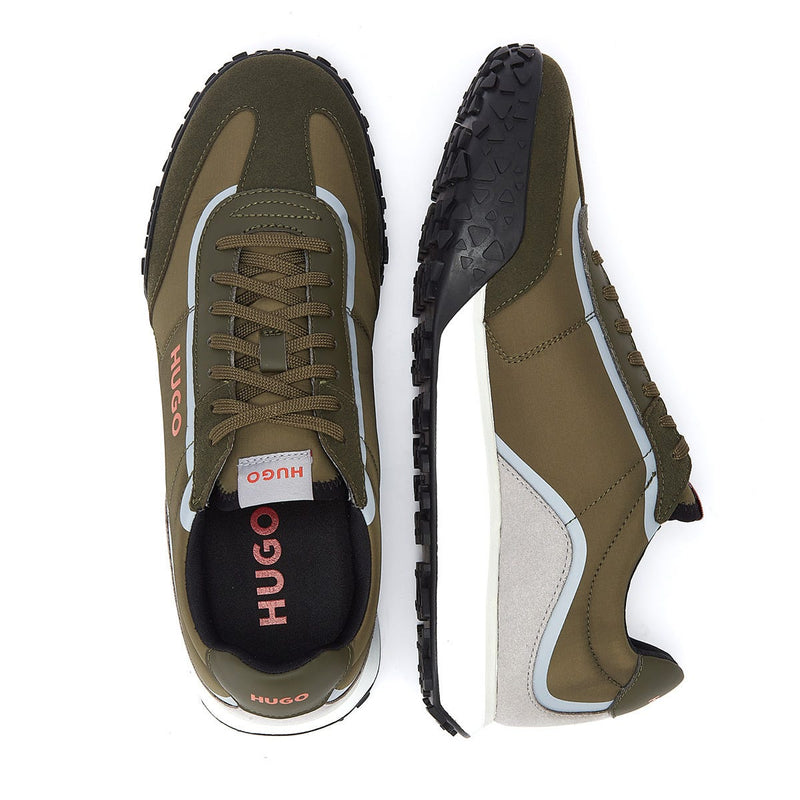 HUGO Casey Runn Mens Trainers Dark Green