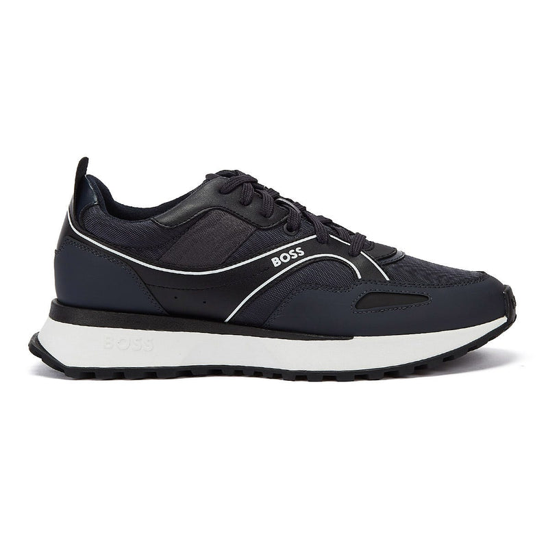 Boss Jonah Runn Mens Open Blue Trainers