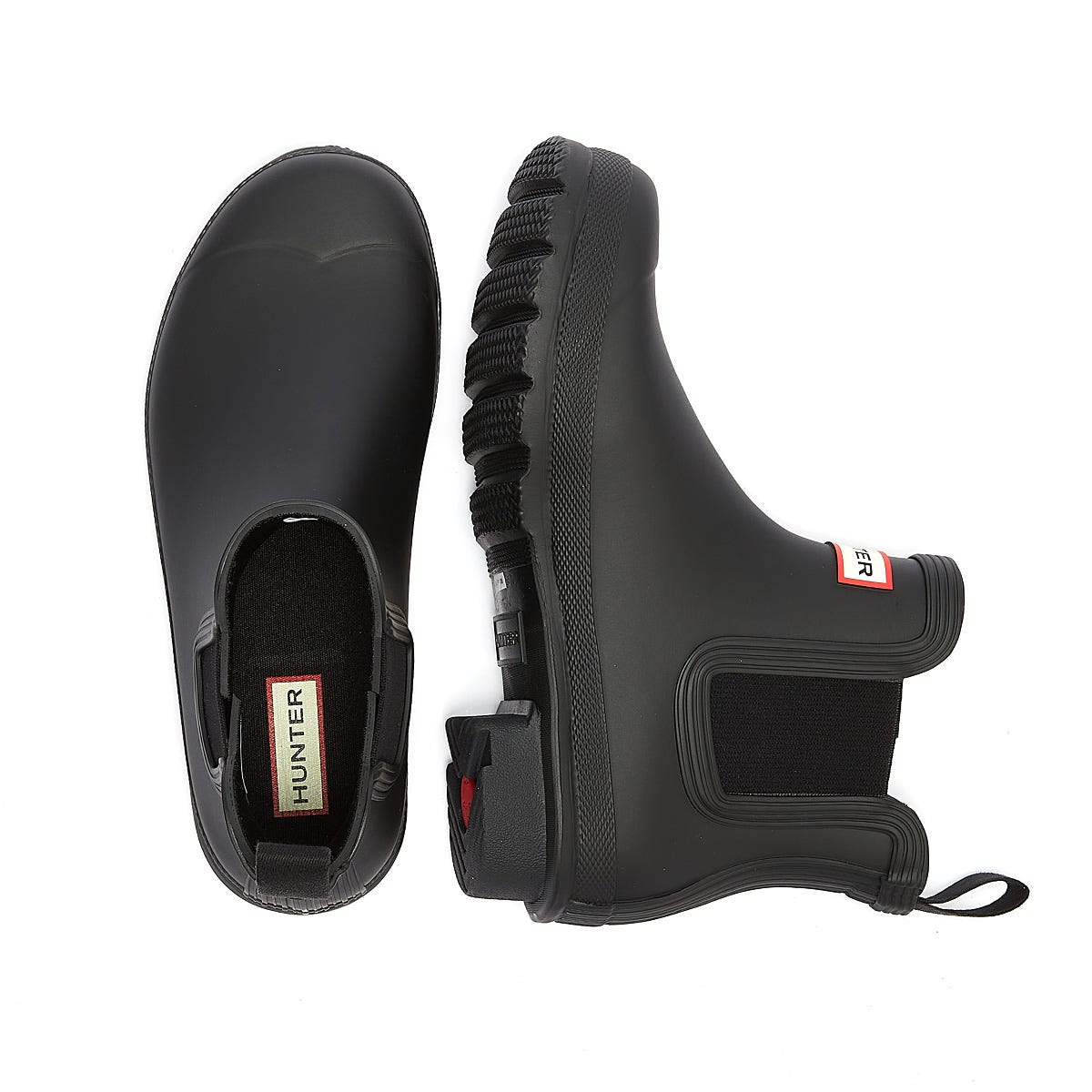 Hunter Original Chelsea Bottes en caoutchouc noires pour femmes