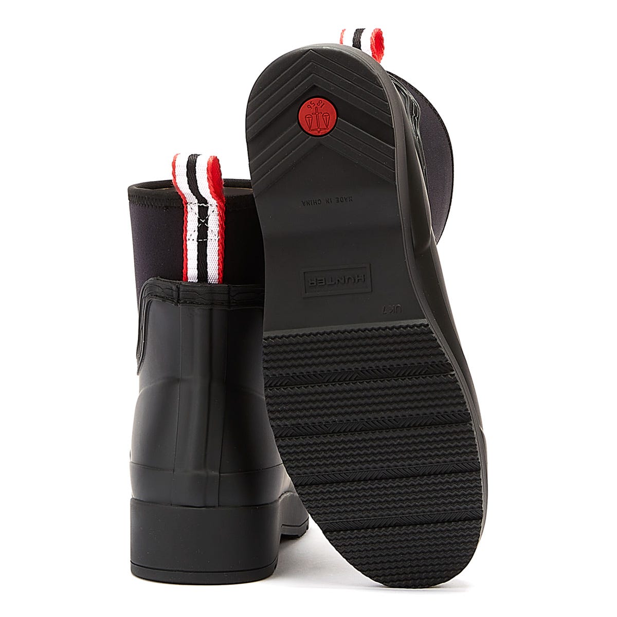 Hunter Play Synthetic Short Womens Black Boots