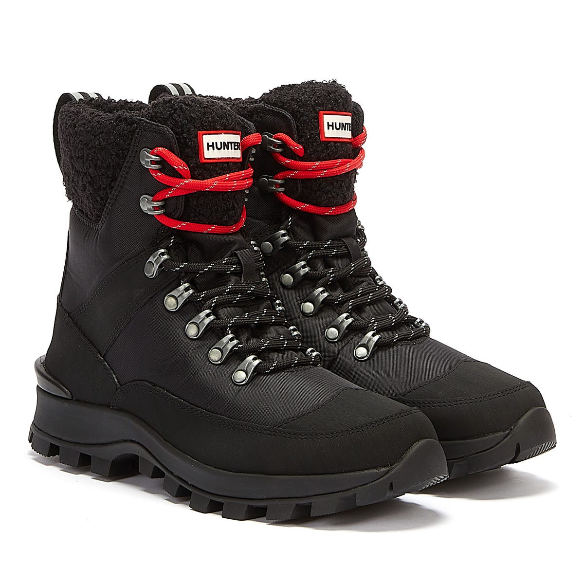Hunter Commando Womens Black Boots
