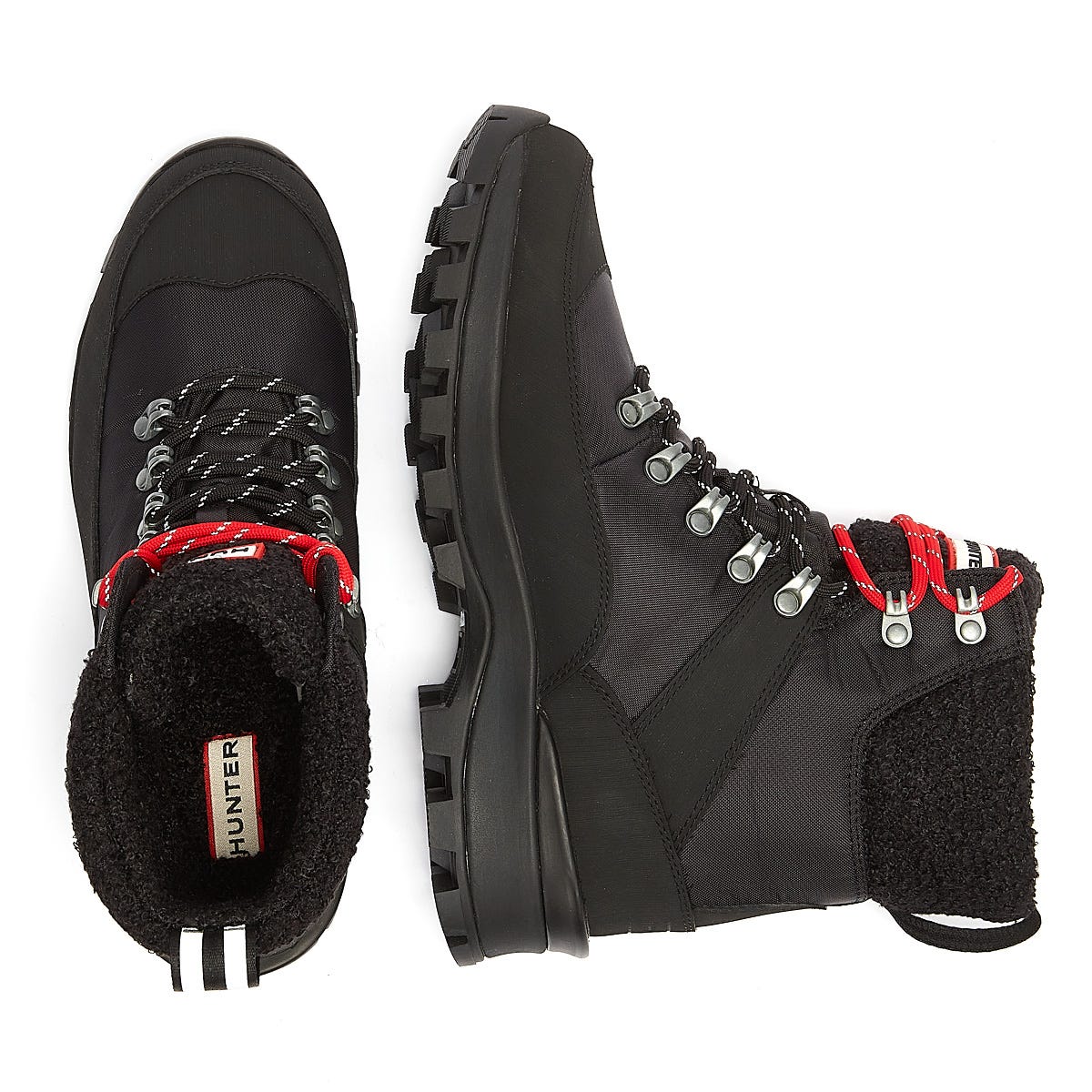 Hunter Commando Womens Black Boots