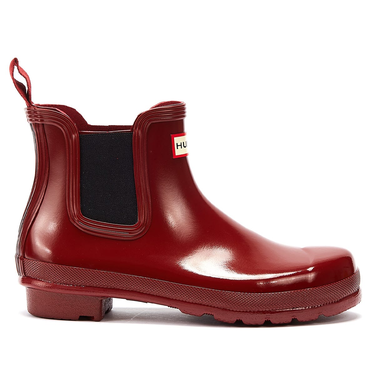 Hunter Original Chelsea Womens Fall Red / Black Boots