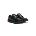 Kickers Infant Kick Lo Velcro Chaussures en cuir noir