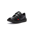 Kickers Infant Kick Lo Velcro Chaussures en cuir noir
