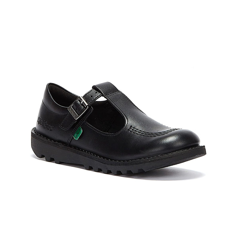 Kickers Kick T Junior Chaussures en cuir noir