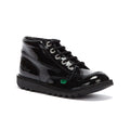Kickers Youth Kick Hi Black Patent