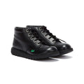 Kickers Kick Hi Bottes pour les jeunes d'école en cuir noir