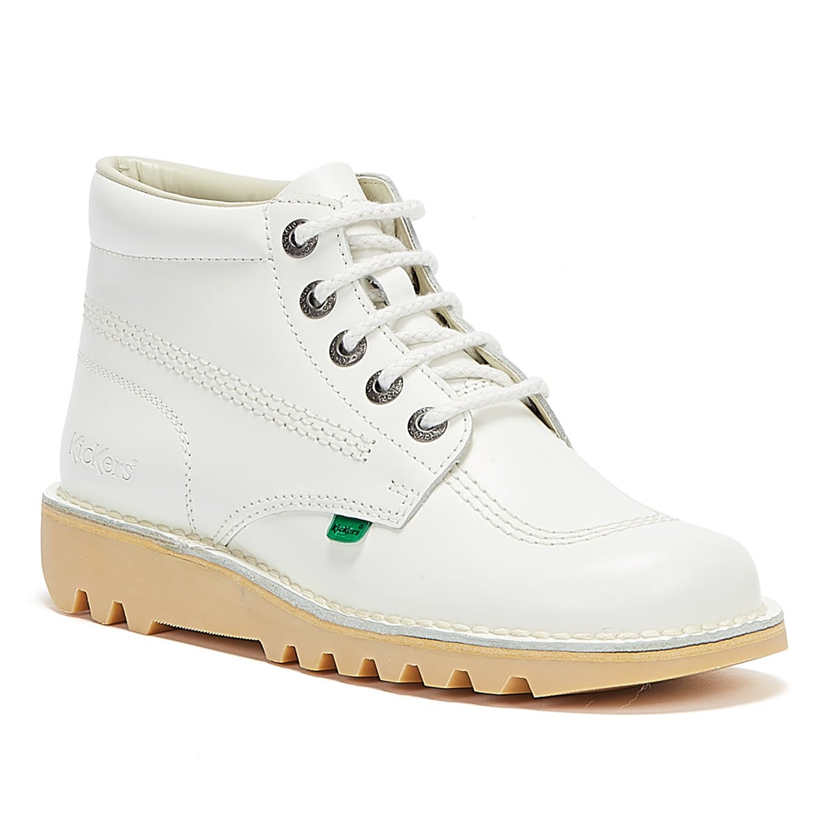 Kickers Kick Hi Bottes en cuir blanc