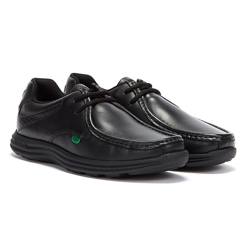 Kickers Reasan Lace Chaussures en cuir pour hommes noir