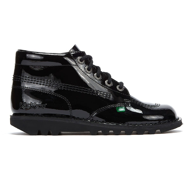 Kickers Kick Hi Bottes vernies noires pour femmes