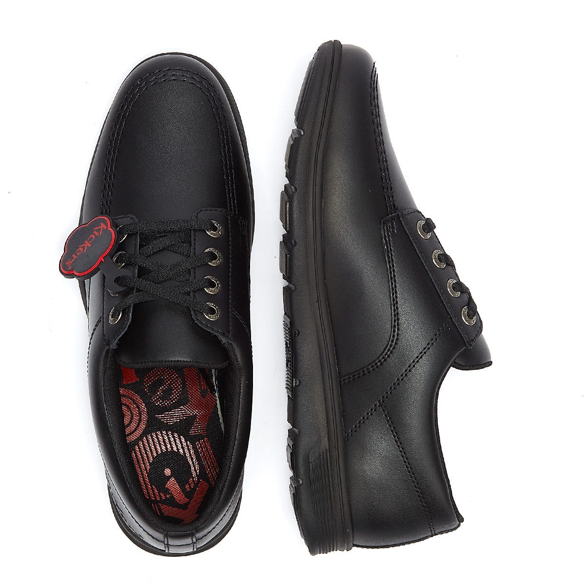 Kickers Kelland Lace Lo Chaussures en cuir noir