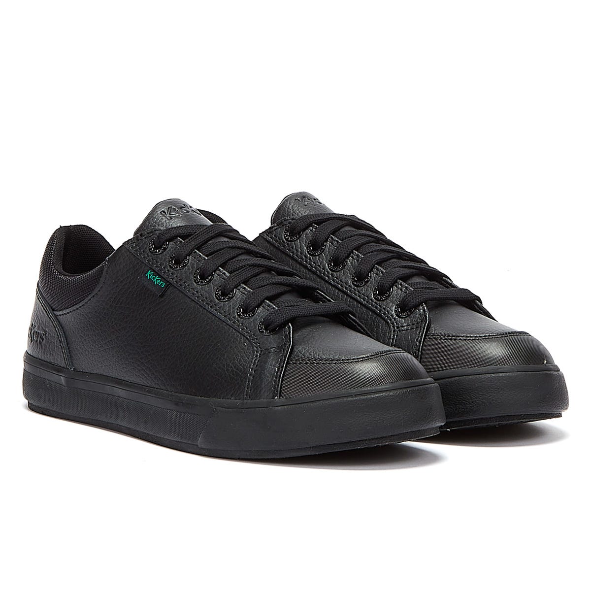 Chaussures Kickers Tovni Lo en cuir rembourré pour hommes noires
