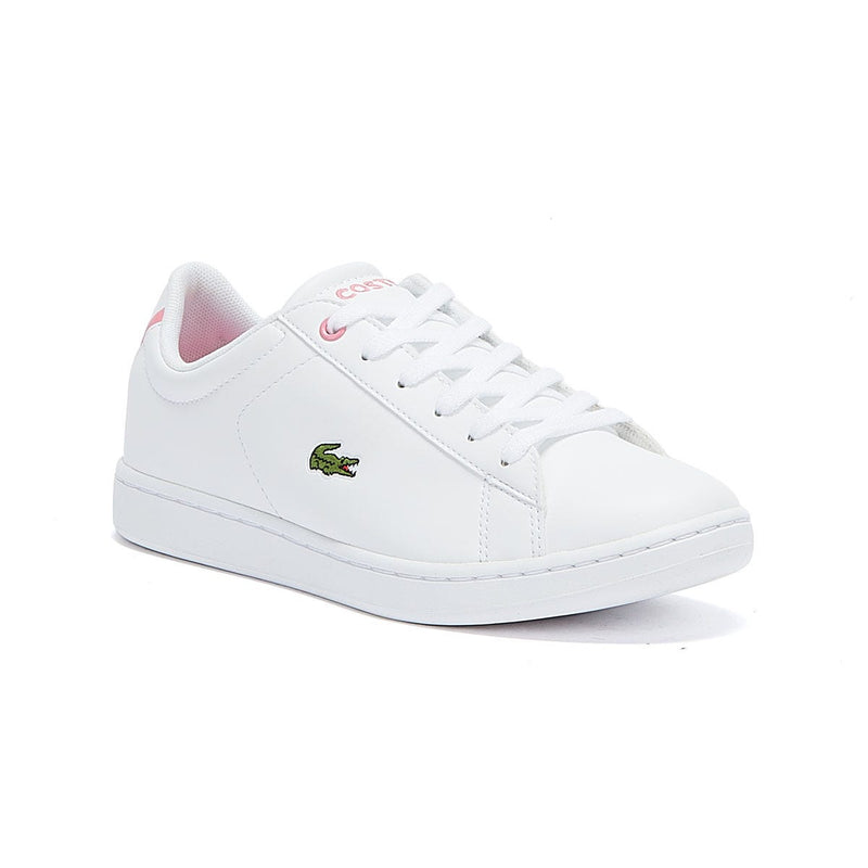 Lacoste Carnaby EVO BL 2 Junior White / Pink Trainers