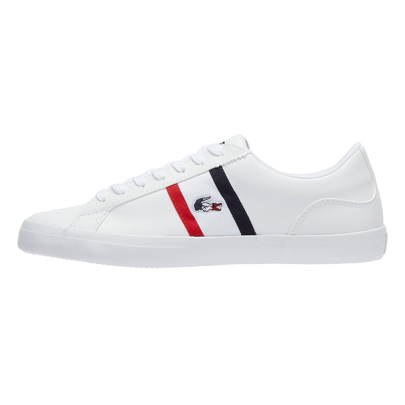 Lacoste Lerond Tri 1 Mens White / Navy / Red Trainers