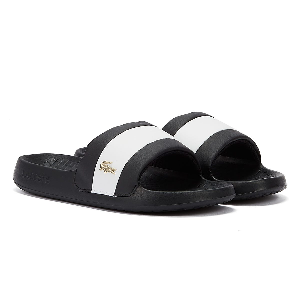Lacoste Serve Hybrid Womens Black/White Slides