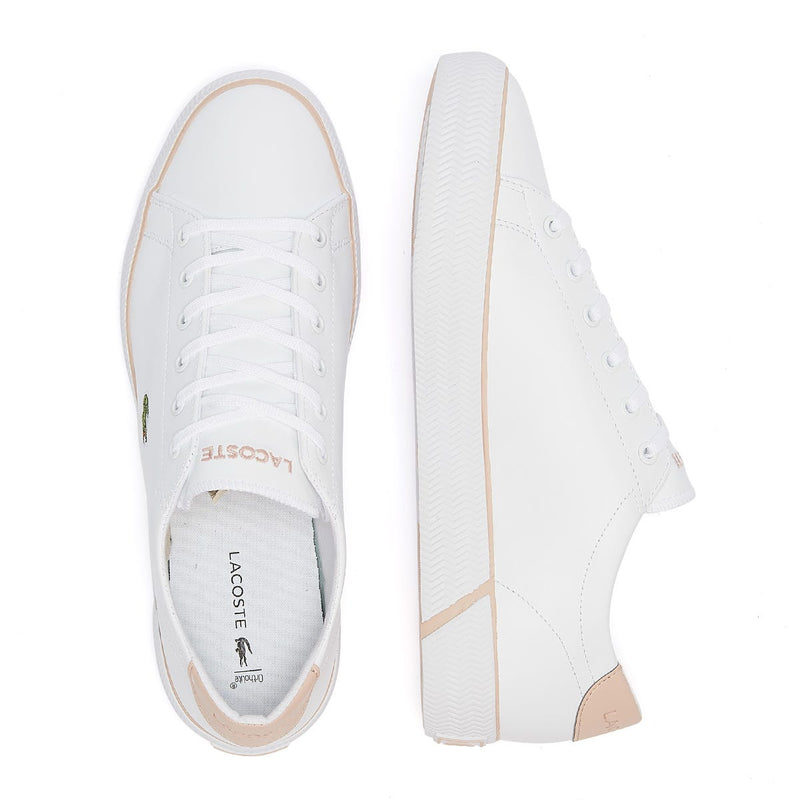 Lacoste GripShot Womens White / Light Pink Trainers
