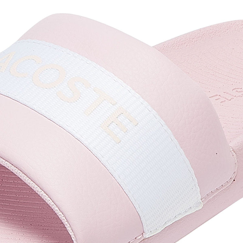 Lacoste Croco 720 1 Womens Pink / White Slides