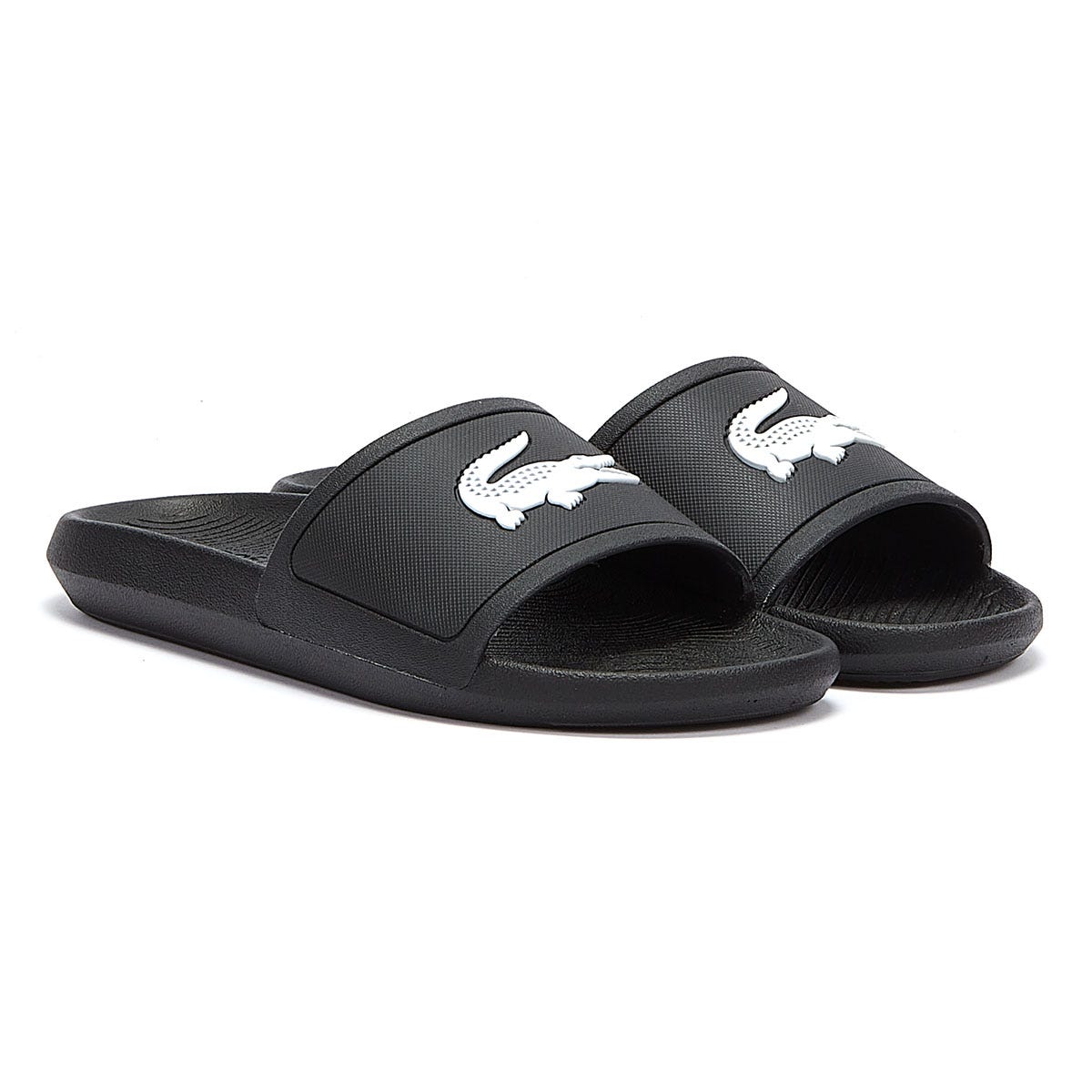Lacoste Croco 119 1 Mens Black / White Slides
