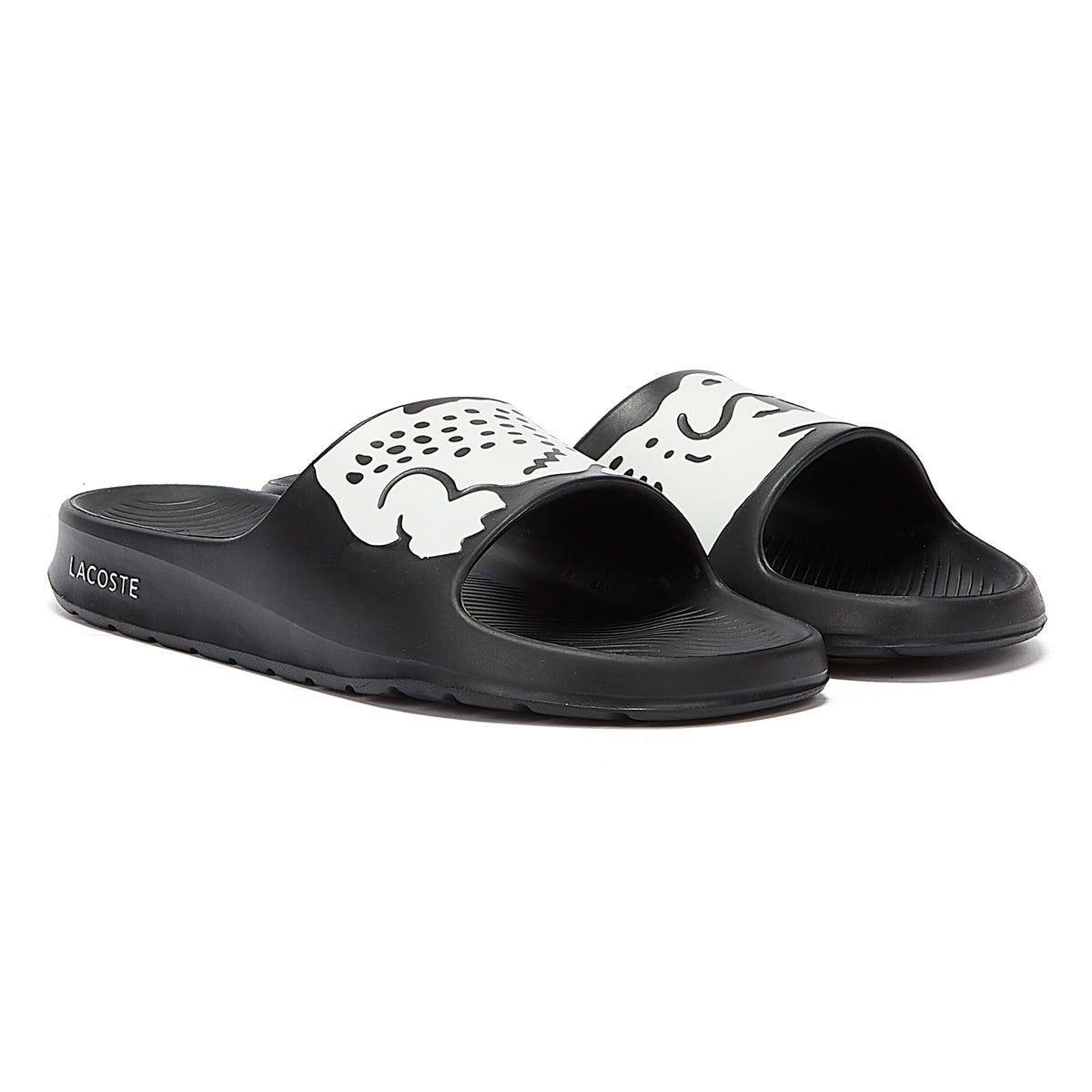 Lacoste Croco 2.0 721 2 Mens Black / White Slides