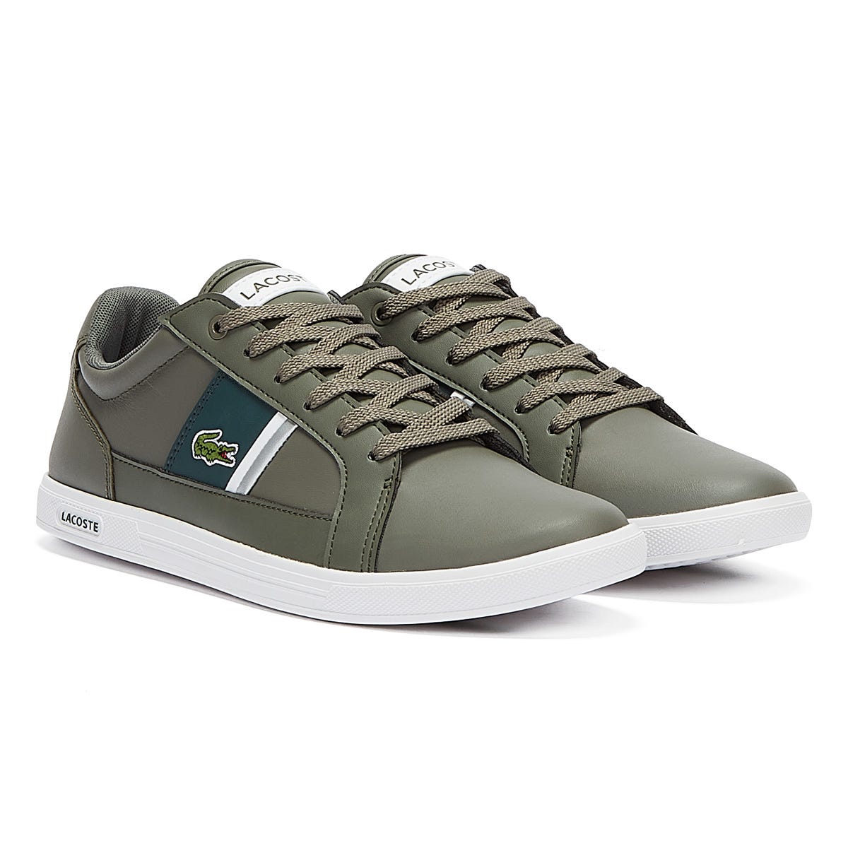 Lacoste Europa Mens Khaki Trainers