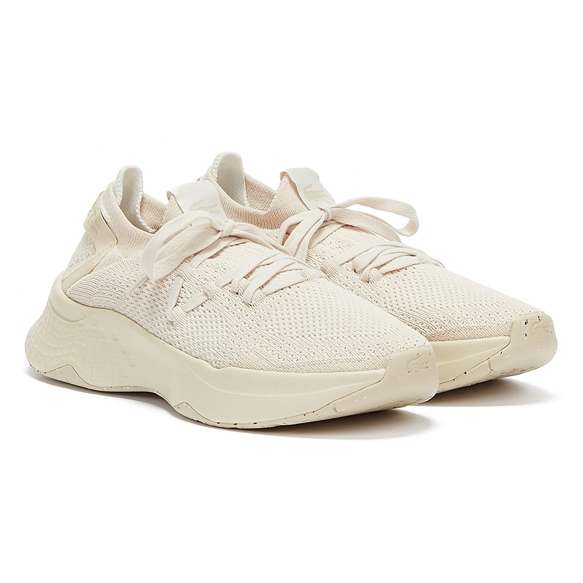 Lacoste Court Drive Knit 321 1 Womens Off White / Off White Trainers