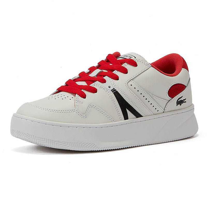 Lacoste L005 222 1 Mens White / Red Trainers