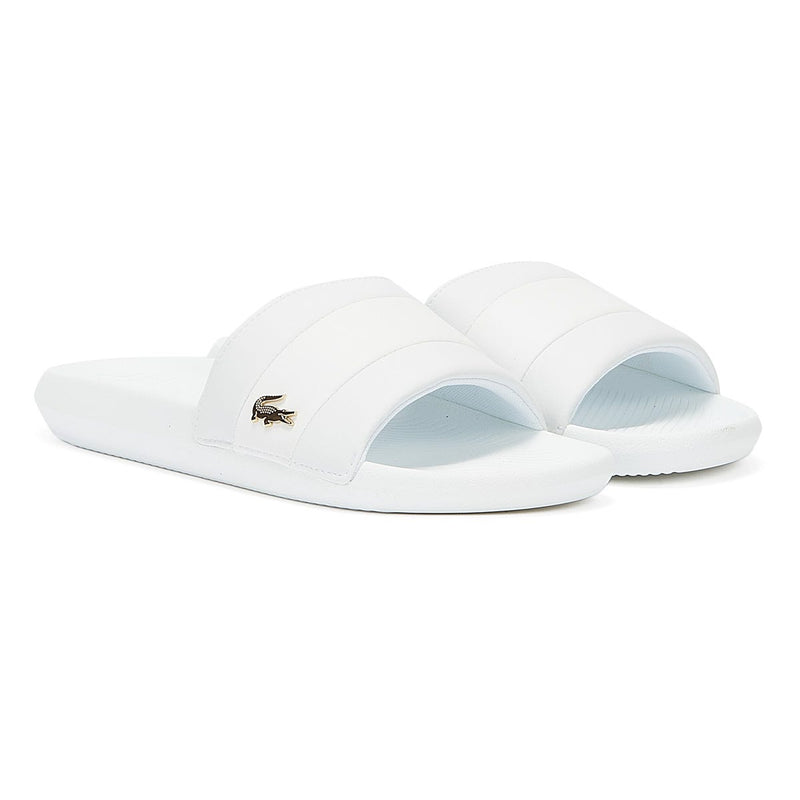 Lacoste Croco Slide 120 3 Mens White / White Slides
