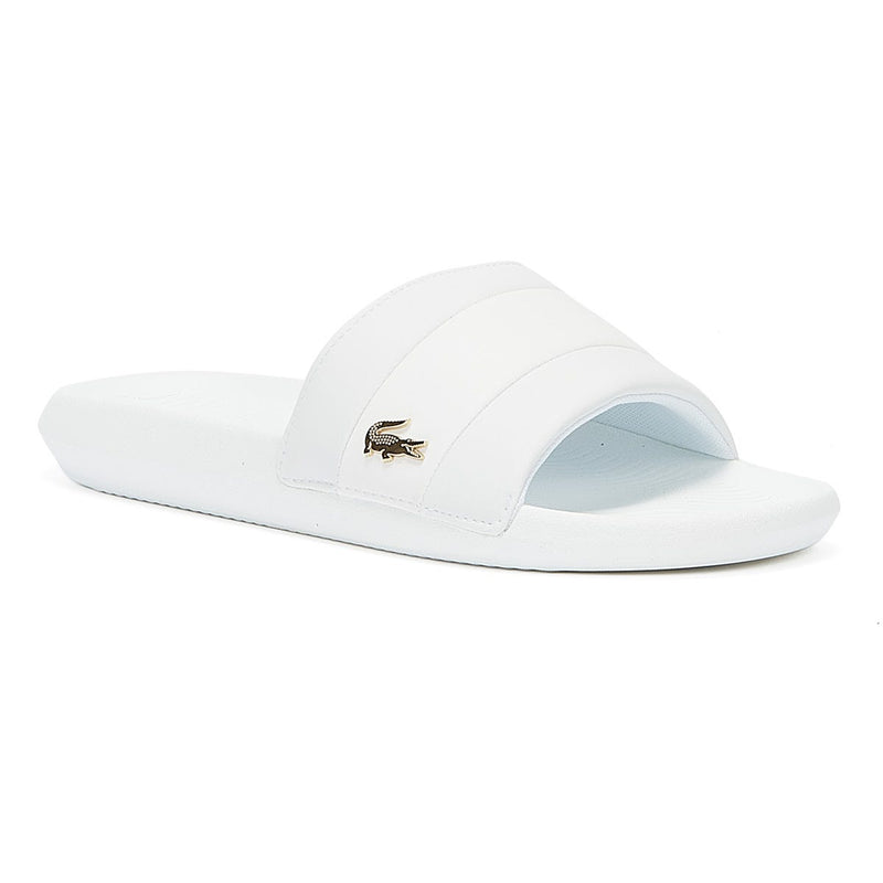 Lacoste Croco Slide 120 3 Mens White / White Slides