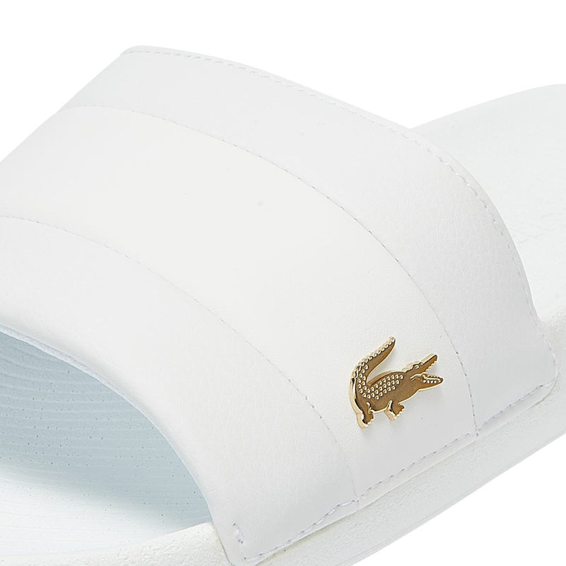Lacoste Croco Slide 120 3 Mens White / White Slides