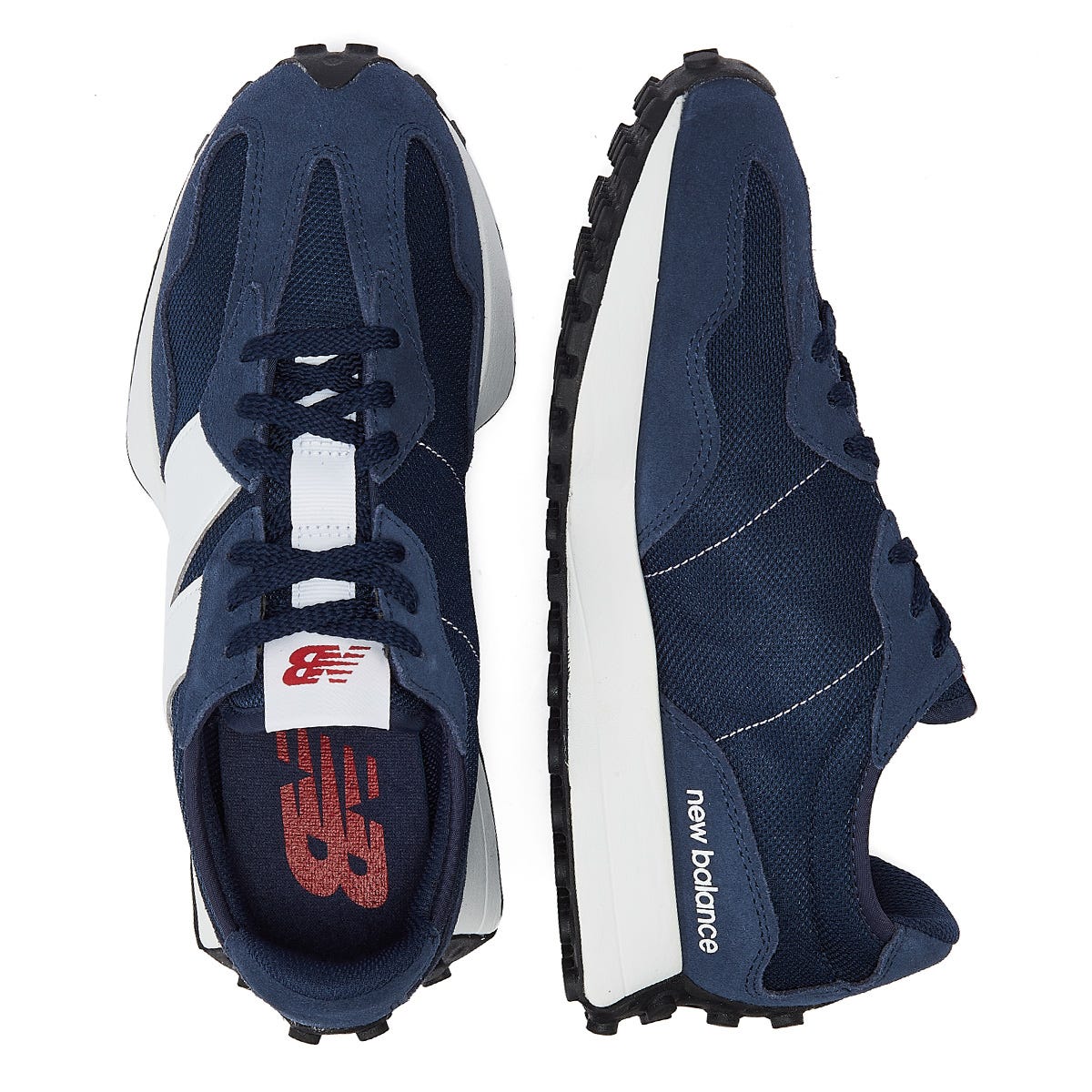 New Balance 327 Natural Indigo Trainers
